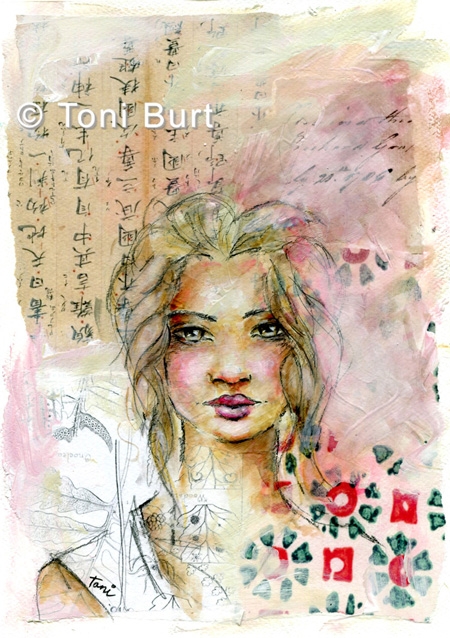 gallery - faces - mixed media - Toni Burt
