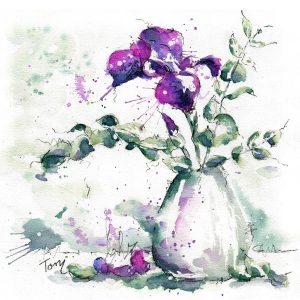 blooms online flowers floral watercolor class